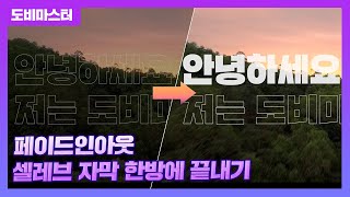 초보자도 프리미어프로 페이드인 아웃(자막,영상)과 셀레브 스타일 자막 만들기 한방에 끝내기 / premiere pro fade in effect tutorial