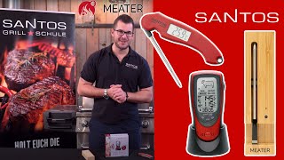 Großer BBQ Thermometer Vergleich | MEATER & Santos BBQ Funkthermometer im Test