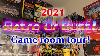 Retro or Bust! | Game Room Tour 2021