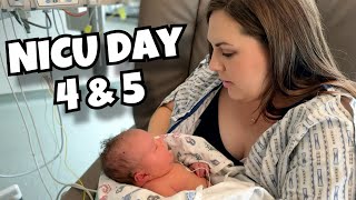 How is our baby doing? | NICU Journey Day 4 & 5 | Vlog 267