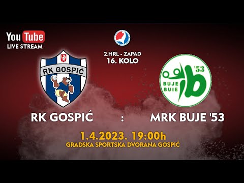 22-23 RK Gospić - RK Buje ´53 - 16. kolo (01.04.2023.)