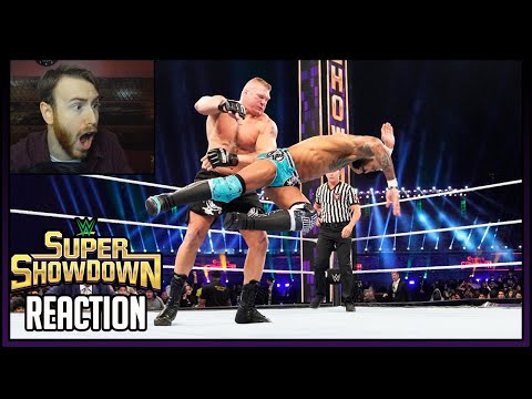Brock Lesnar DESTROYS Ricochet at WWE Super Showdown Reaction