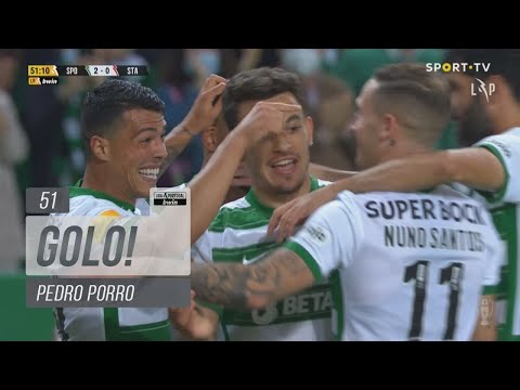 Goal | Golo Pedro Porro: Sporting (2)-0 Santa Clara (Liga 21/22 #34)
