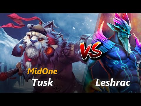 MidOne mid Tusk vs Leshrac | First 10 minutes