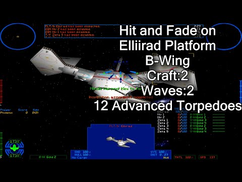 X-wing vs. TIE Fighter - Hit and Fade on Elliirad Platform - B-Wing