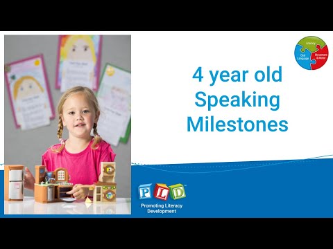Speech & language development posters and sheets - 4 year old