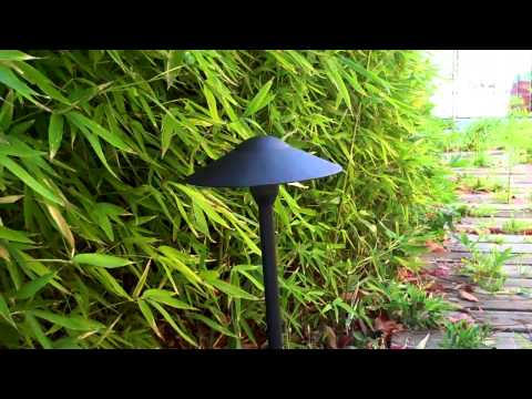 Outdoor landscape wide hat path light