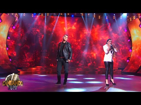 Ángela Leiva y Brian Lanzelotta fueron Los Pimpinela en su debut en Cantando 2020