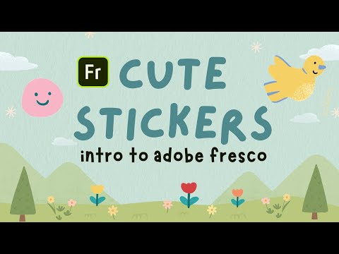 Introduction to Adobe Fresco for Beginners: Drawing Cute Stickers