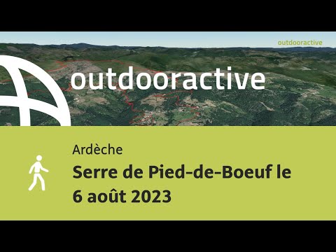 Vidéo 3D interactive: Serre de Pied-de-Boeuf le 6 août 2023