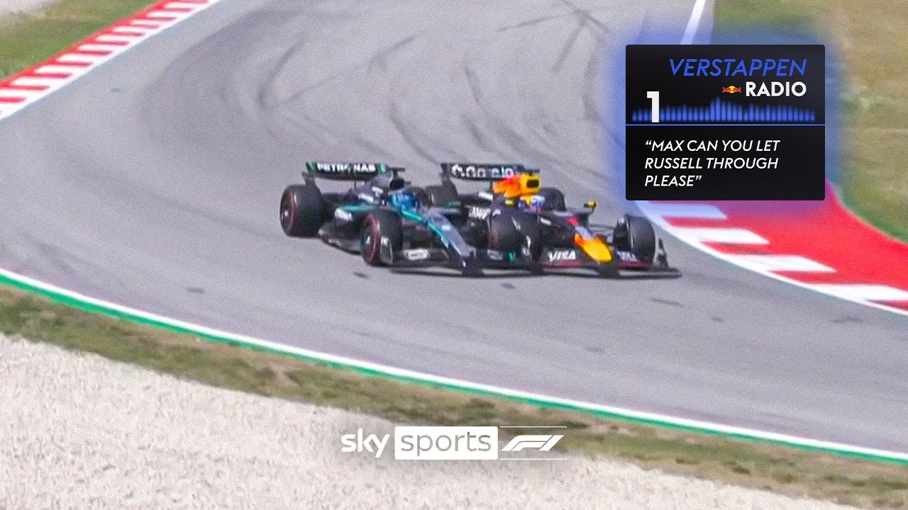 Max Verstappen and George Russell's BIZARRE COLLISION 😲