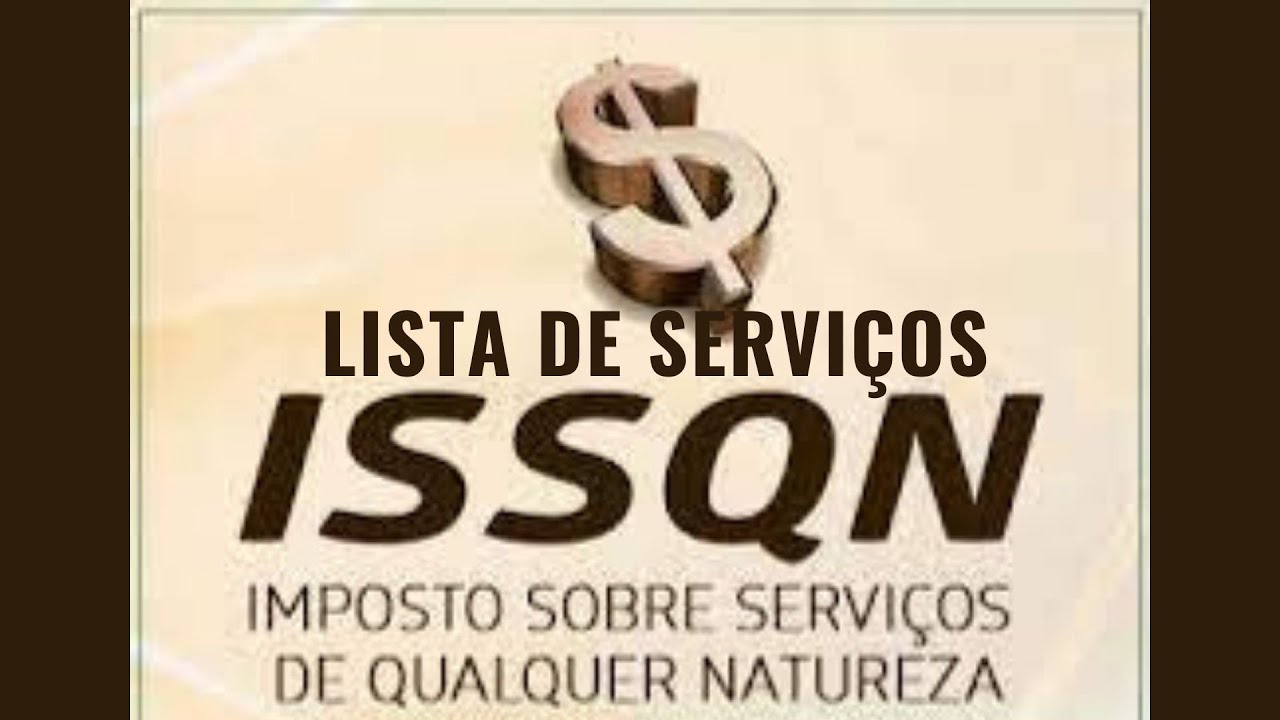 LEI COMPLEMENTAR N. 116 DE 2003 LISTA DE SERVIÇOS - ISS - parte 1