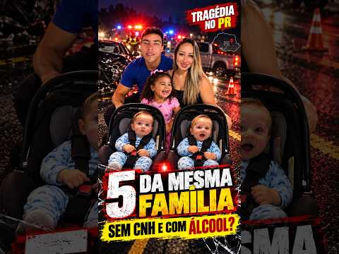 Família morre em acidente causado por motorista bêbado