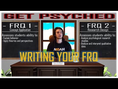 AP Psychology Test Tips - FRQ Prep