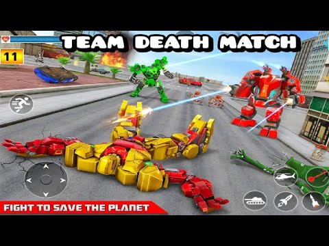 Multi Robot Transform Game - Tank Robot Car Games - TEAM DEATH MATCH
