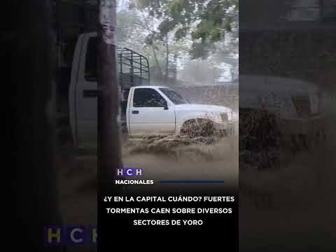 ¡Bendita lluvia! cae tormenta en El progreso, Yoro