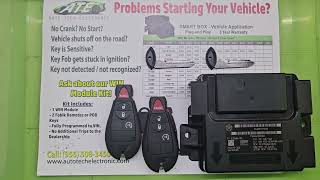 Replacement RfHub with Fobik remotes & insert keys RAM Dodge 2013 Thru 2022 Classic