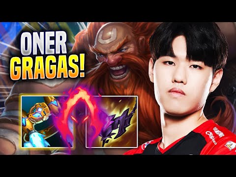 ONER IS INSANE WITH GRAGAS! - T1 Oner Plays Gragas JUNGLE vs Nidalee! | Season 2023