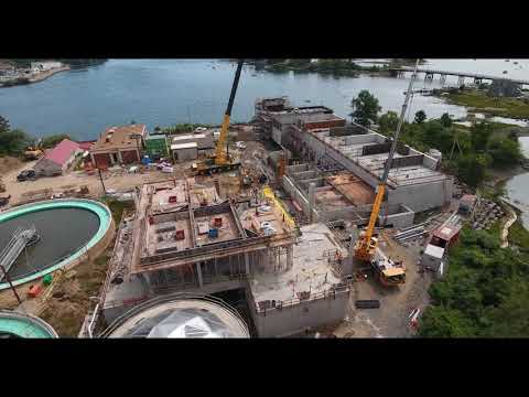 August 2018 Aerial Progress Video Peirce Island WWTF Project