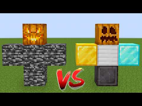 BEDROCK GOLEM vs All New Golems - Minecraft Mob Battle !