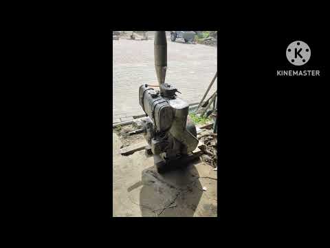 Silnik Andoria S301d 1974r. praca przed i po naprawie sekcji pompy wtryskowej.