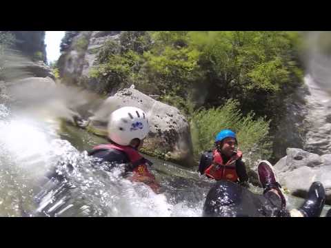 Canyoning in Croatia on the Cetina river near Omis