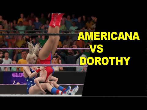 GLOW 1985 Americana vs Farmer's Daughter Dorothy