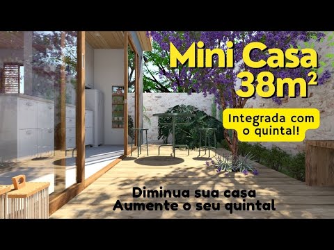 Mini Casa 38m² - Integrada com quintal