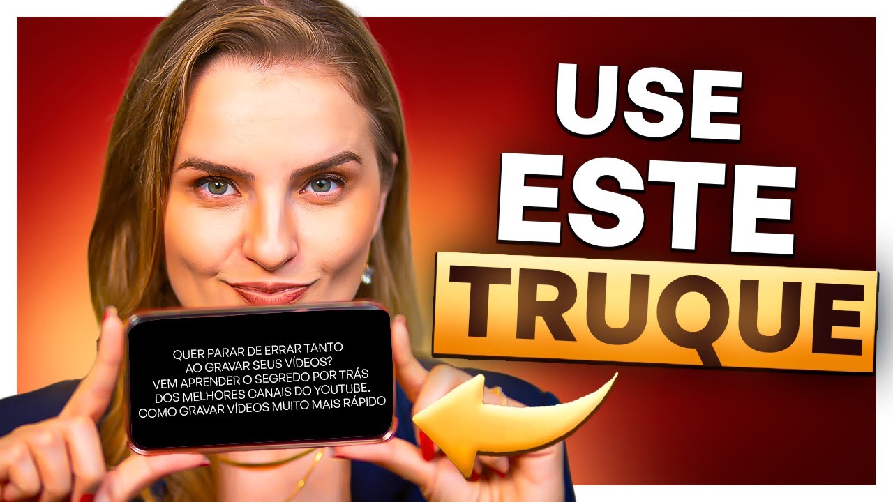 O SEGREDO P/ PARAR DE ERRAR ao GRAVAR e FALAR BEM nos VÍDEOS!