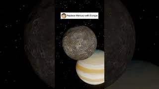 What If We Replaced Mercury with Europa? - Universe Sandbox #spacesimulation