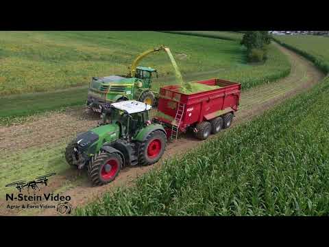 🚜 Start of the 2025 corn harvest 🌽 Mega chopping action in Grombach | Fendt & John Deere in action