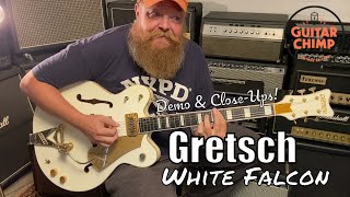 Video thumbnail for 2005 Gretsch G7594 White Falcon II by Guitar Chimp