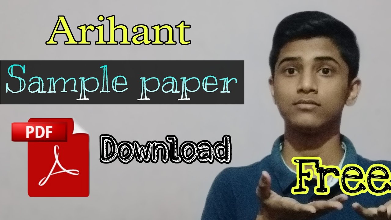 Arihant Sample paper pdf ll #free ll #class_10th