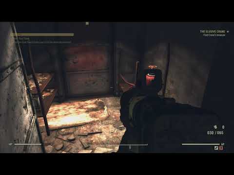 Fallout 76 Wastelanders - The Elusive Crane: Gauley Mine: Reach Robo Auto Cache #001 Gameplay (2020)