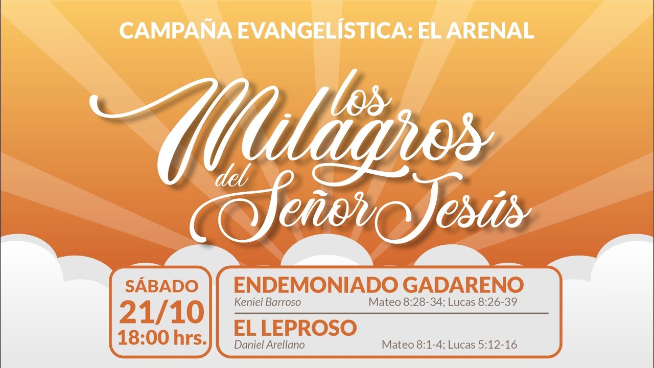"Endemoniado Gadareno" Keniel Barroso - "El leproso" Daniel Arellano | 21/10/23