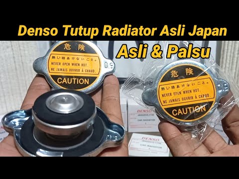 Tutup Radiator Denso Asli dan Palsu | sulit untuk dibedakan