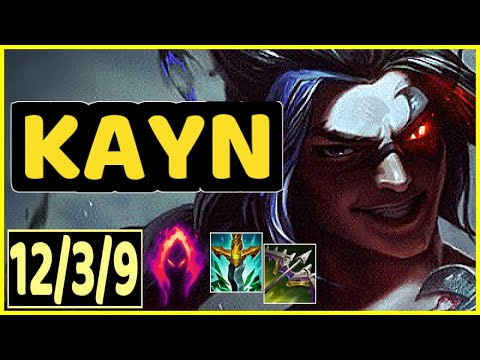 KAYN VS NAUTILUS - 12/3/9 KDA JUNGLE GAMEPLAY CHALLENGER I