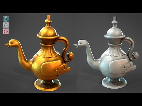 How to make a Stylized Lamp with Maya, Zbrush, and Substance Painter