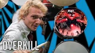 Riot - Overkill | Office Drummer [First Time Hearing]