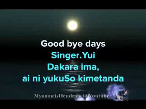 Yui - Good bye days ( Karaoke )