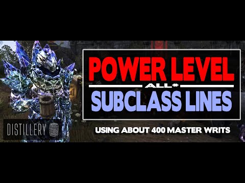 Power Level Subclassing Using Master Writs | The Elder Scrolls Online | ESO Tech | Update 46
