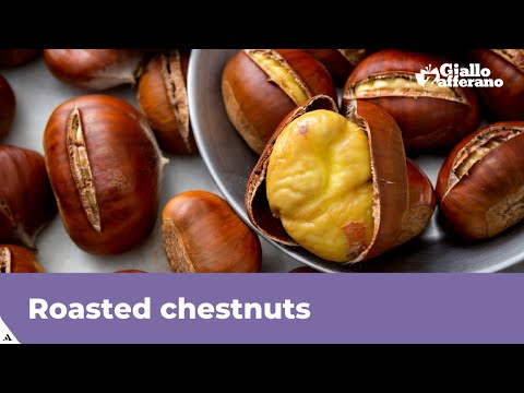 ROASTED CHESTNUTS IN THE OVEN (easy to peel!)