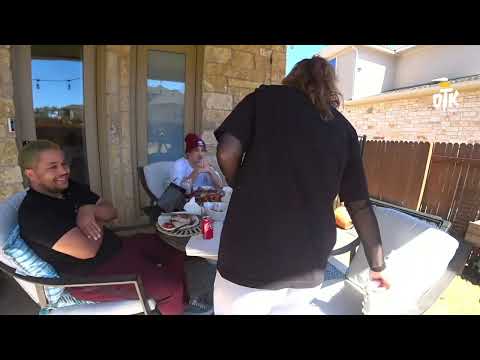 Mitch Jones tells his girlfriend a story..