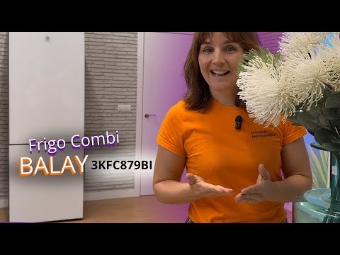 ❄ Balay 3KFC879BI | Frigorífico combi con 440l, Total No Frost y Puerta de Cristal