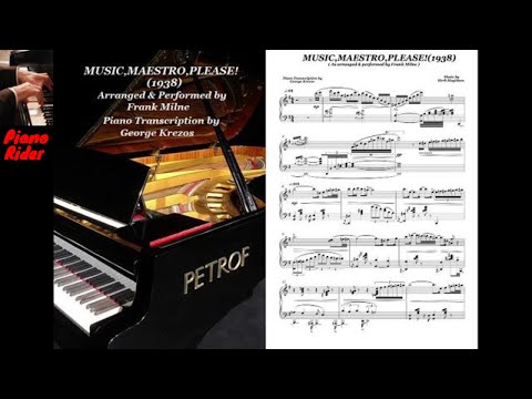 Music, Maestro, Please! (1938) - Frank Milne (Piano Solo + Sheet Music)
