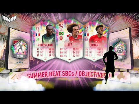 SUMMER HEAT DAVID LUIZ SBC!!! SUMMER HEAT COMAN & ROUSSILLON OBJECTIVES - FIFA 20 ULTIMATE TEAM
