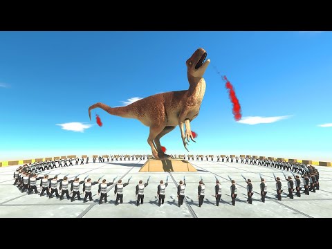 100 Slow Mo vs Giants - Animal Revolt Battle Simulator