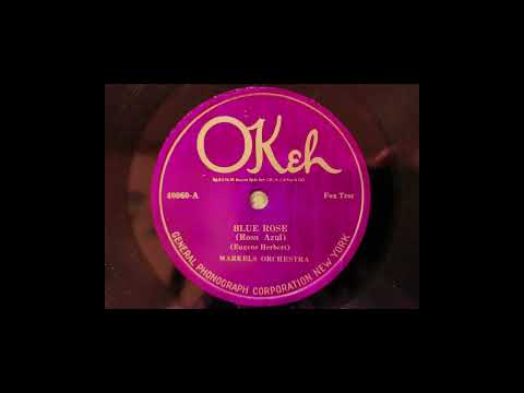 BLUE ROSE - MIKE MARKEL'S ORCHESTRA -1920's OKeh Sweet Dance Music