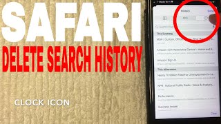 ✅  How To Delete Safari Search History On iPhone and iPad 🔴