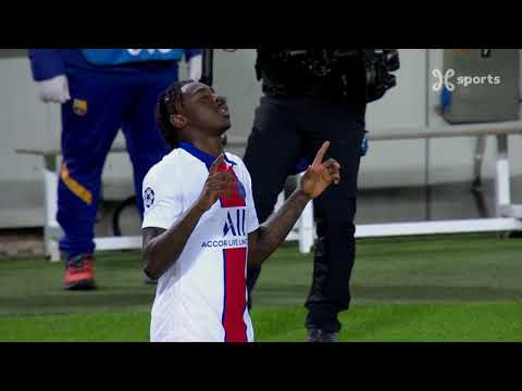 Champions League 16.02.2021 / Goal of Moise Kean against FC Barcelona